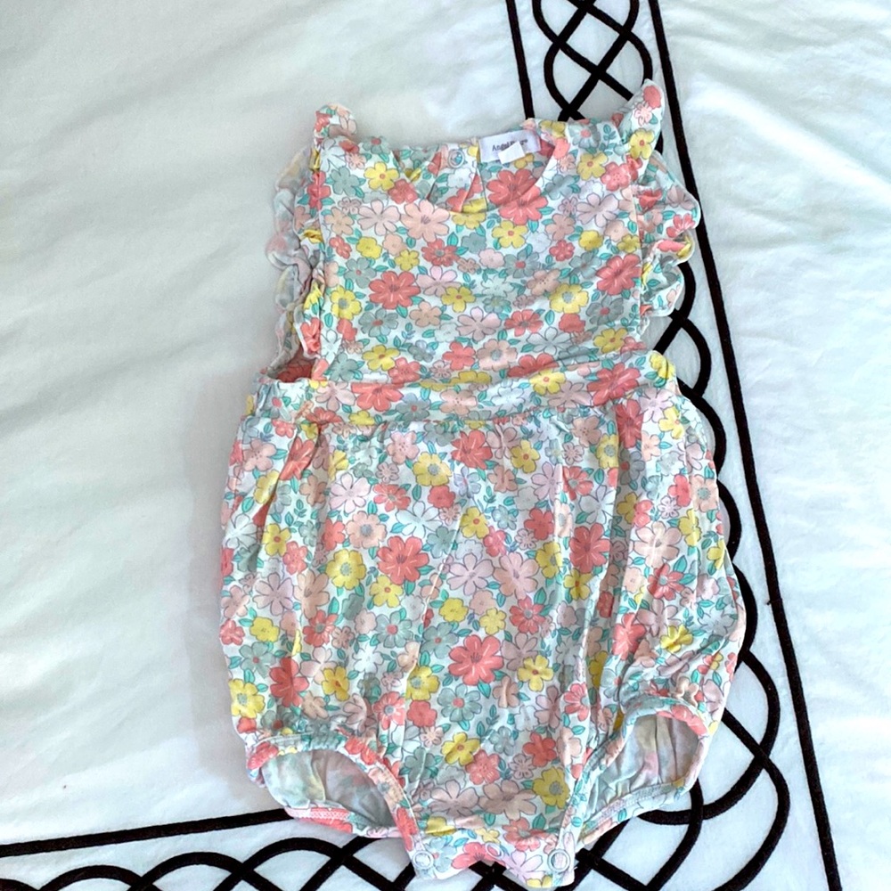 Angel dear floral Onesie/bubble